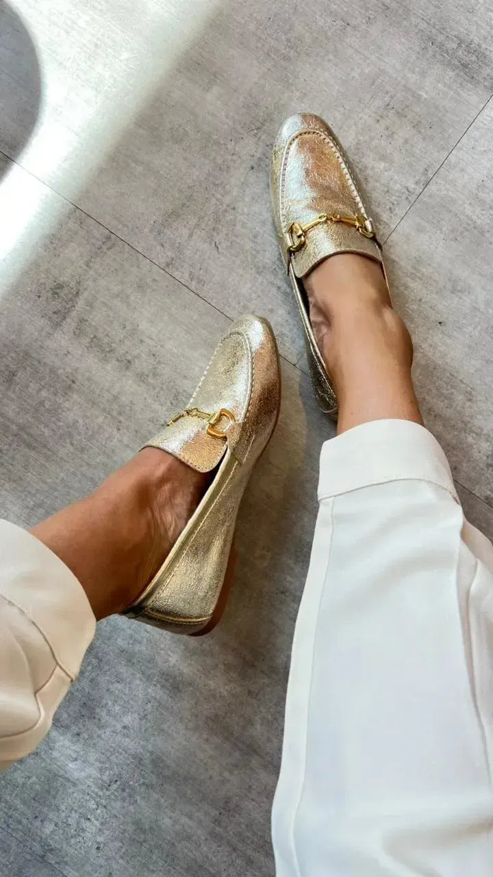 Mocassim Vogue Ouro Light