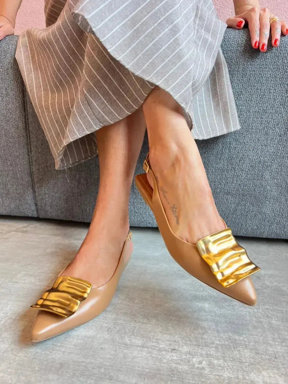 Sapatilha Aura Caramelo