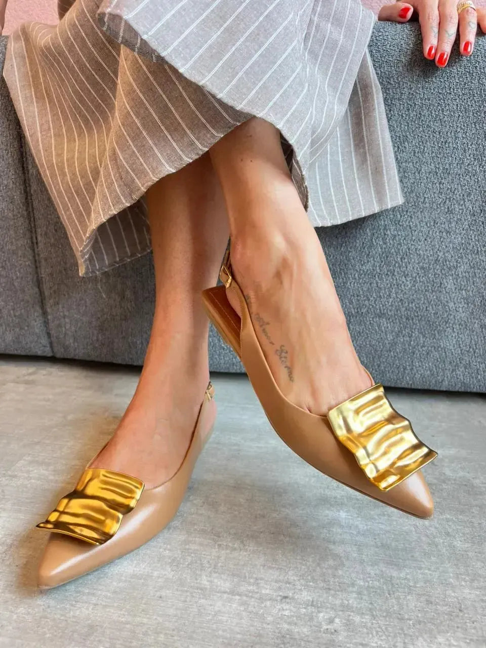 Sapatilha Aura Caramelo