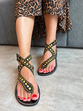 Rasteira Espelho, Preta