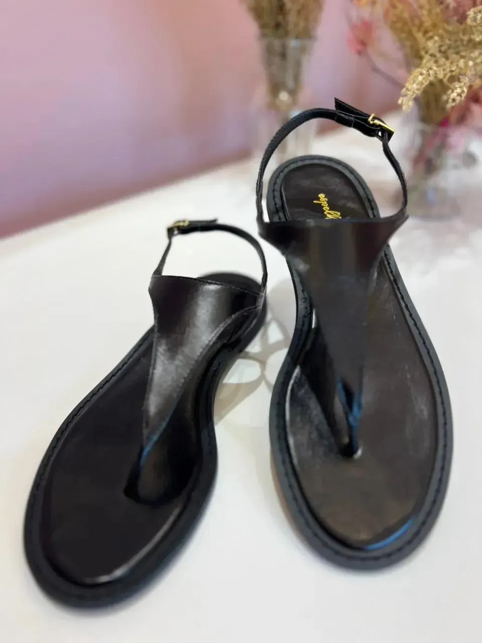 Rasteira Florença, Preta