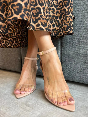 Sandália Cristal Vinil, Nude