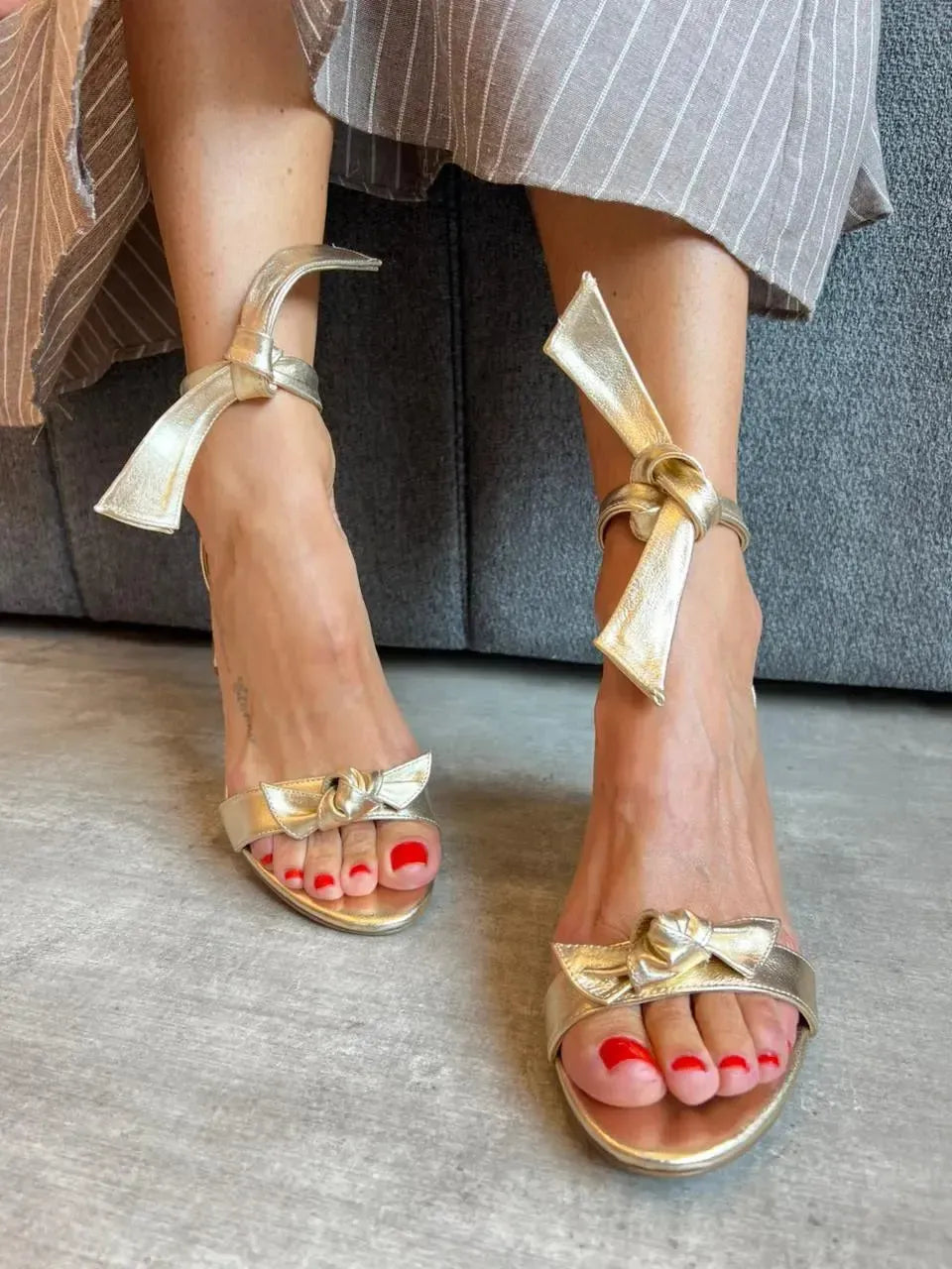 Sandália Ju Ouro Light