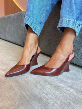 Scarpin Milão Castanho Vinho