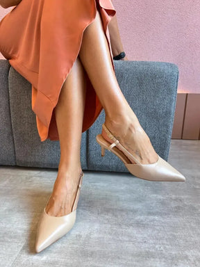 Slingback Nude